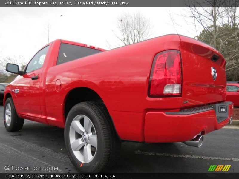 Flame Red / Black/Diesel Gray 2013 Ram 1500 Express Regular Cab