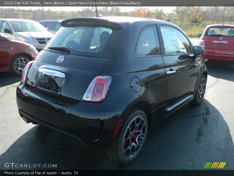 Nero (Black) / Sport Nero/Grigio/Nero (Black/Gray/Black) 2013 Fiat 500 Turbo