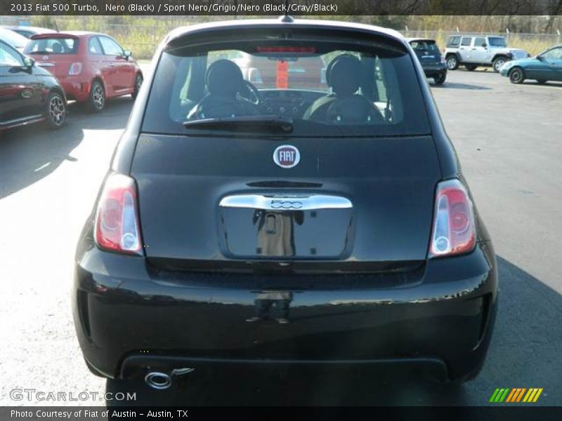 Nero (Black) / Sport Nero/Grigio/Nero (Black/Gray/Black) 2013 Fiat 500 Turbo