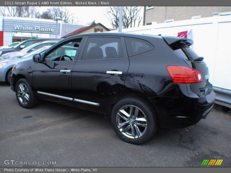 Wicked Black / Black 2011 Nissan Rogue S AWD Krom Edition