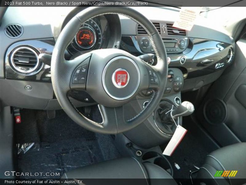 Nero (Black) / Sport Nero/Grigio/Nero (Black/Gray/Black) 2013 Fiat 500 Turbo