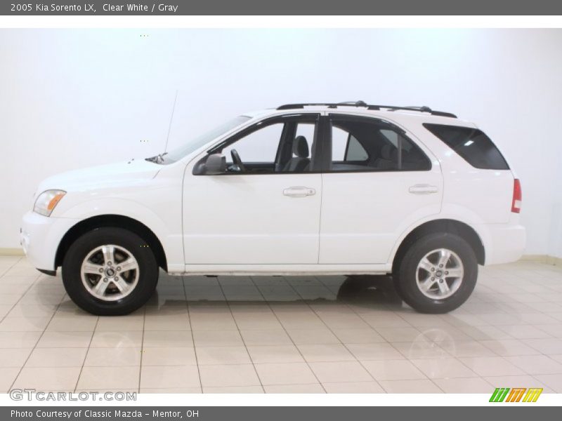Clear White / Gray 2005 Kia Sorento LX