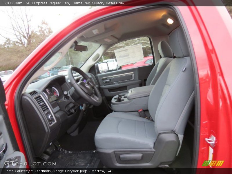 Flame Red / Black/Diesel Gray 2013 Ram 1500 Express Regular Cab