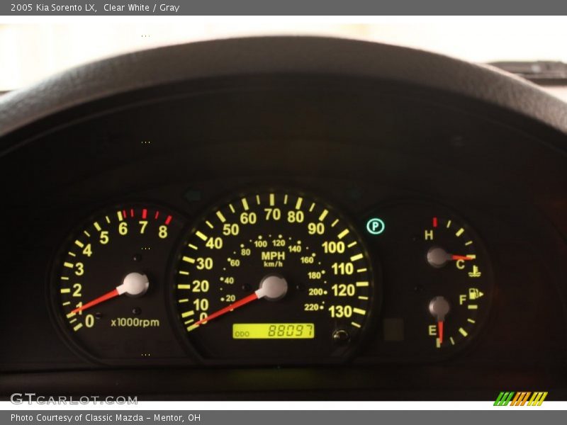 Clear White / Gray 2005 Kia Sorento LX