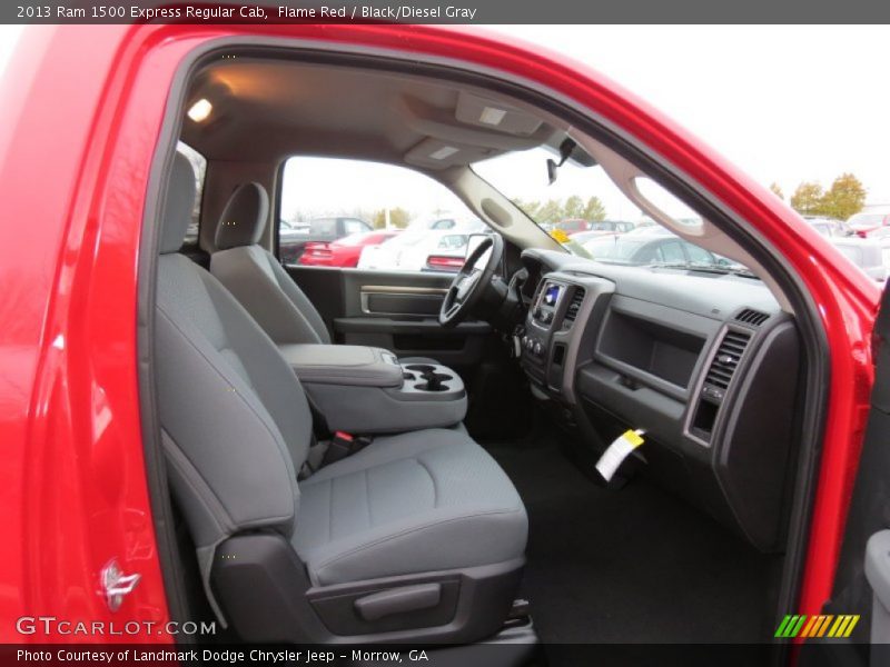 Flame Red / Black/Diesel Gray 2013 Ram 1500 Express Regular Cab