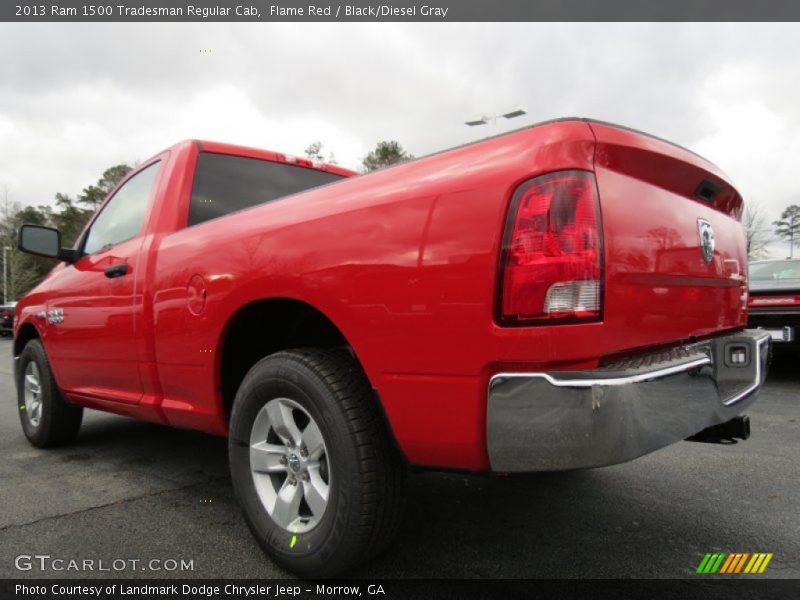 Flame Red / Black/Diesel Gray 2013 Ram 1500 Tradesman Regular Cab