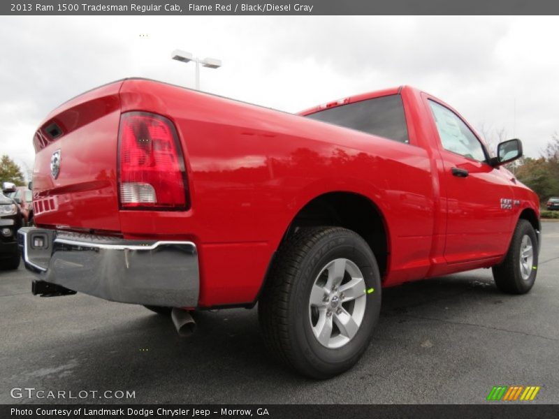 Flame Red / Black/Diesel Gray 2013 Ram 1500 Tradesman Regular Cab