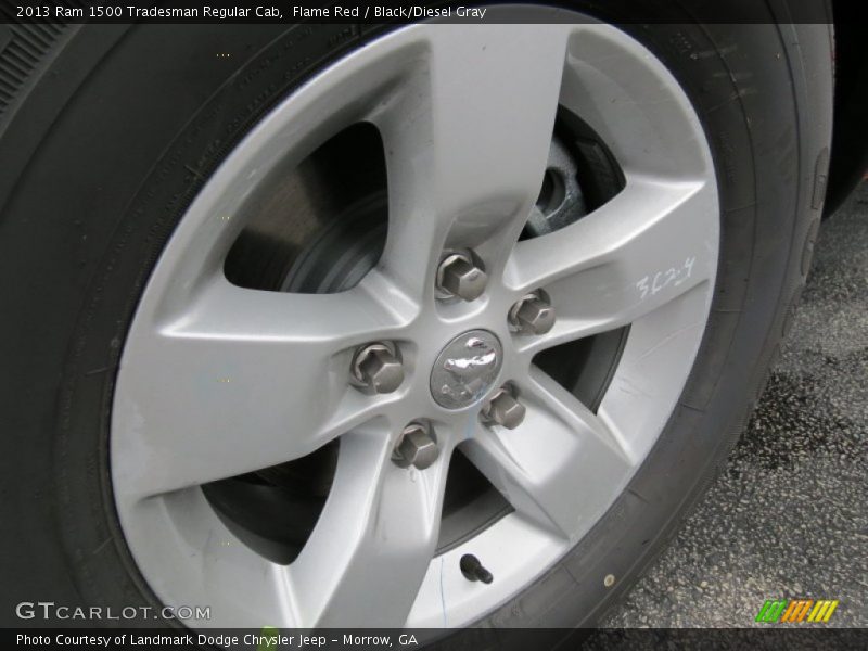 Flame Red / Black/Diesel Gray 2013 Ram 1500 Tradesman Regular Cab