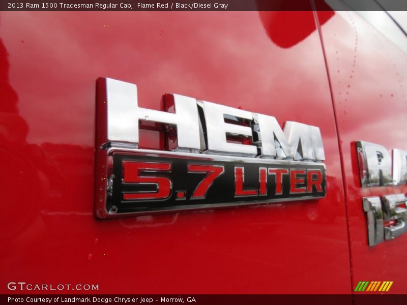 Flame Red / Black/Diesel Gray 2013 Ram 1500 Tradesman Regular Cab