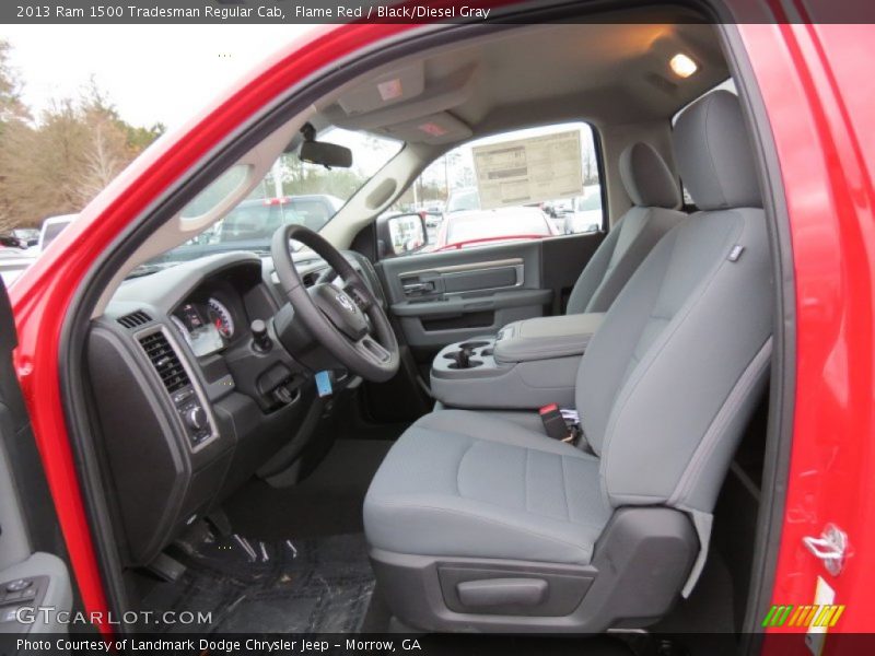 Flame Red / Black/Diesel Gray 2013 Ram 1500 Tradesman Regular Cab