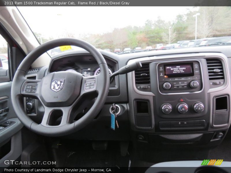 Flame Red / Black/Diesel Gray 2013 Ram 1500 Tradesman Regular Cab