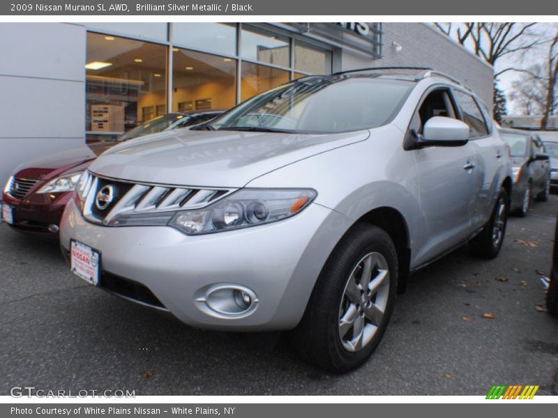 Brilliant Silver Metallic / Black 2009 Nissan Murano SL AWD