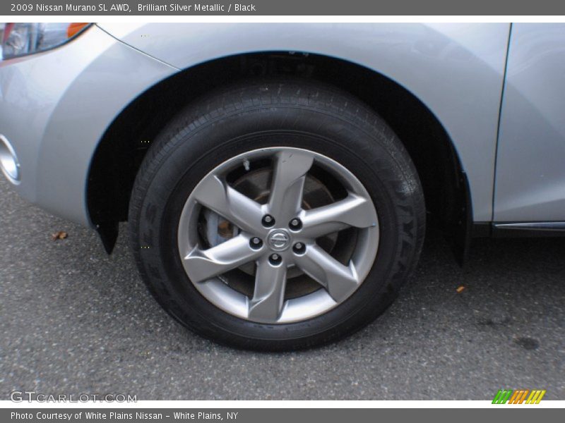 Brilliant Silver Metallic / Black 2009 Nissan Murano SL AWD