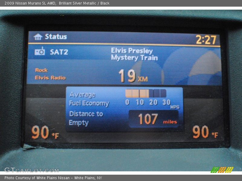 Brilliant Silver Metallic / Black 2009 Nissan Murano SL AWD