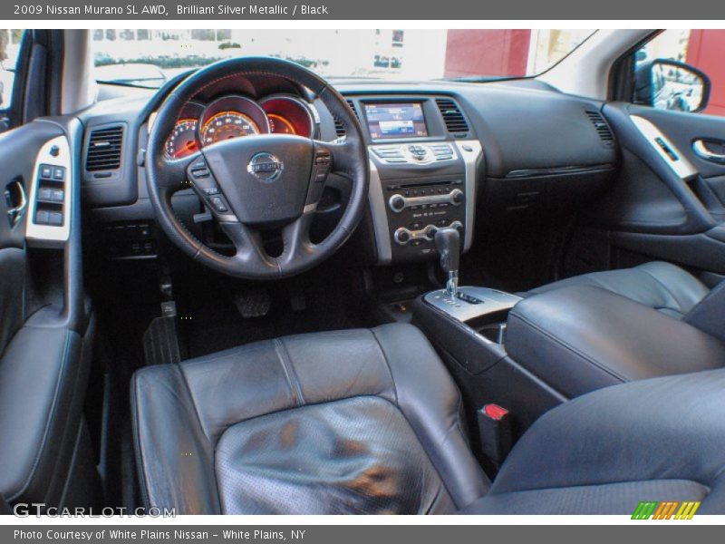 Brilliant Silver Metallic / Black 2009 Nissan Murano SL AWD