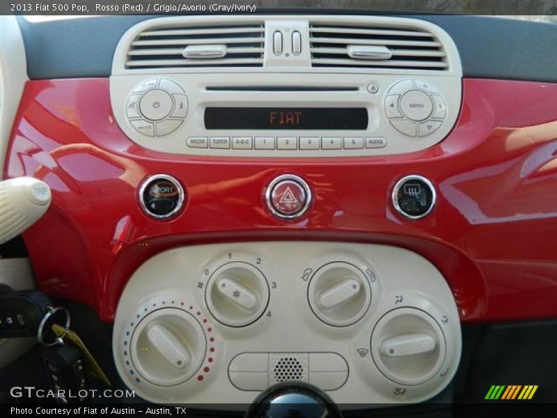 Rosso (Red) / Grigio/Avorio (Gray/Ivory) 2013 Fiat 500 Pop