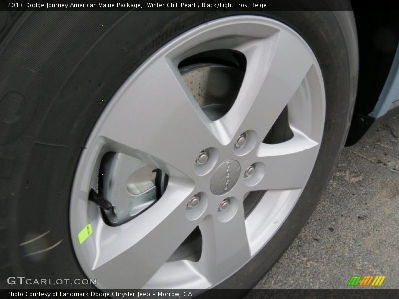 Winter Chill Pearl / Black/Light Frost Beige 2013 Dodge Journey American Value Package
