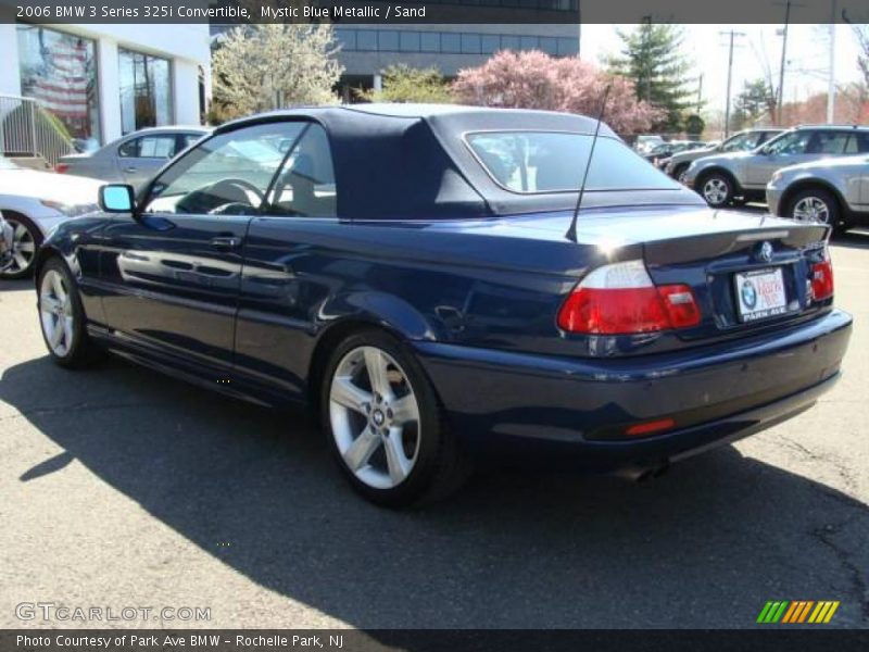 Mystic Blue Metallic / Sand 2006 BMW 3 Series 325i Convertible