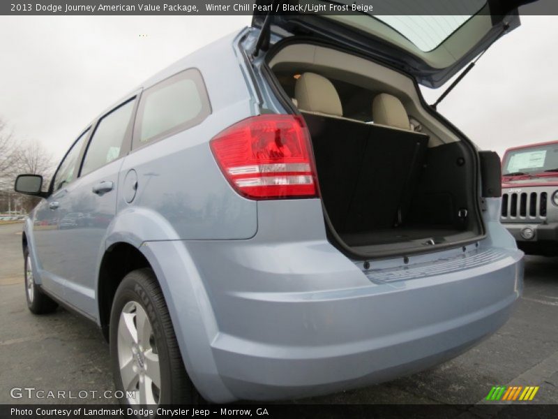 Winter Chill Pearl / Black/Light Frost Beige 2013 Dodge Journey American Value Package