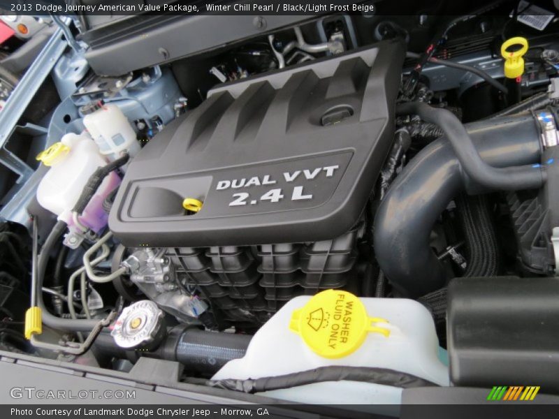 Winter Chill Pearl / Black/Light Frost Beige 2013 Dodge Journey American Value Package