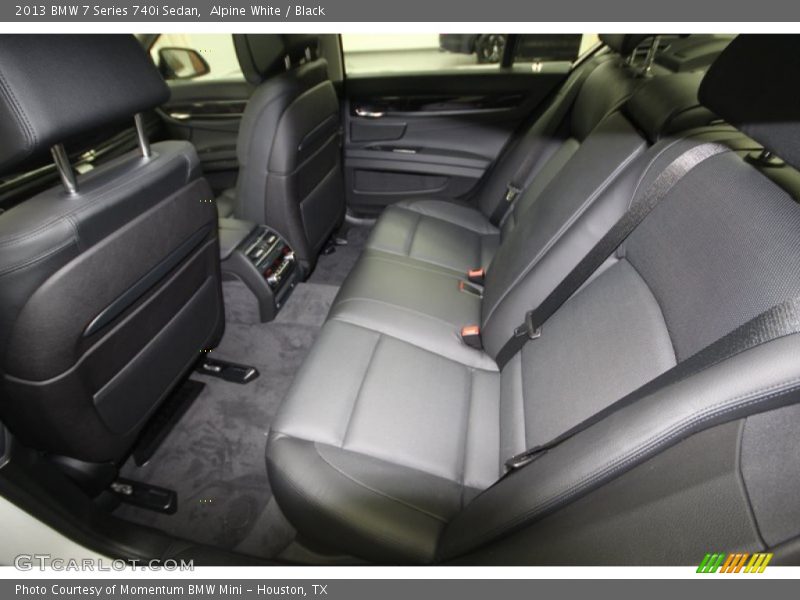 Alpine White / Black 2013 BMW 7 Series 740i Sedan