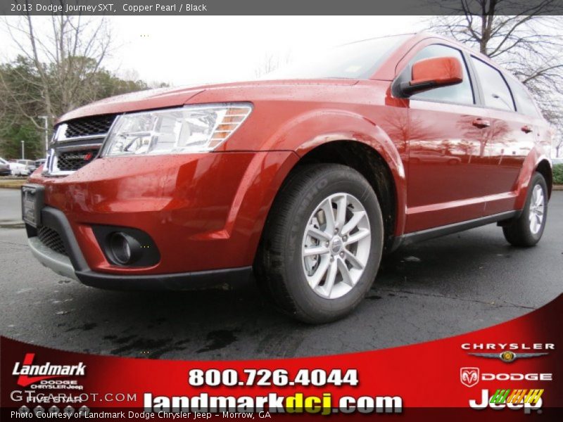 Copper Pearl / Black 2013 Dodge Journey SXT