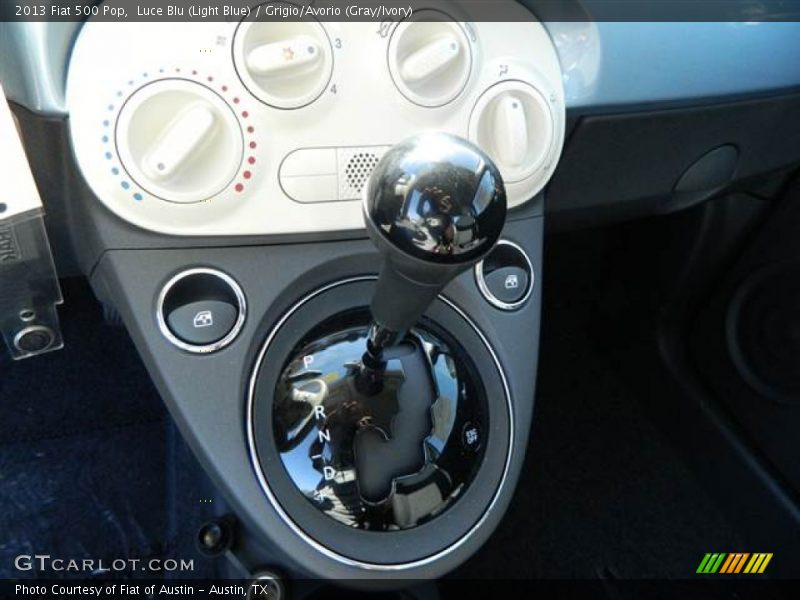 Luce Blu (Light Blue) / Grigio/Avorio (Gray/Ivory) 2013 Fiat 500 Pop