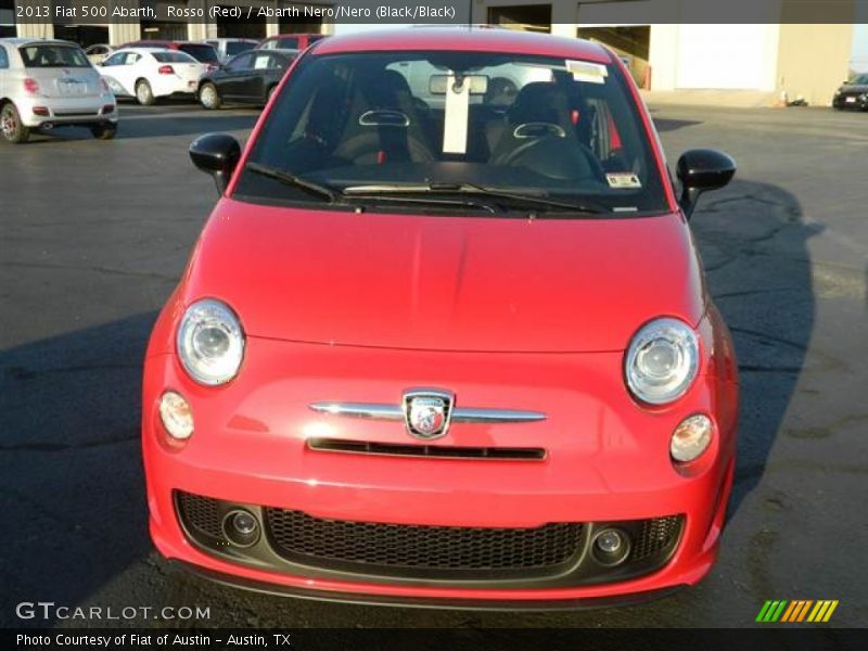 Rosso (Red) / Abarth Nero/Nero (Black/Black) 2013 Fiat 500 Abarth