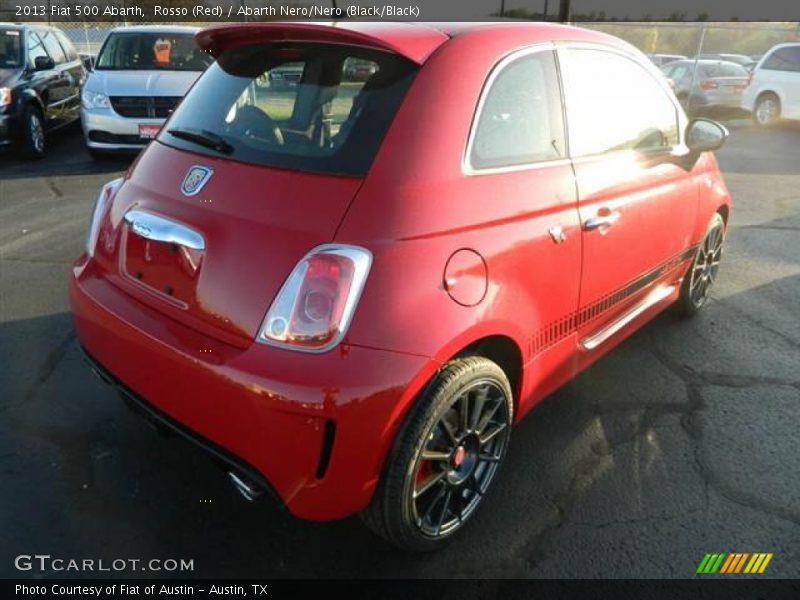 Rosso (Red) / Abarth Nero/Nero (Black/Black) 2013 Fiat 500 Abarth