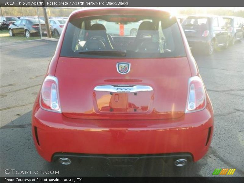 Rosso (Red) / Abarth Nero/Nero (Black/Black) 2013 Fiat 500 Abarth