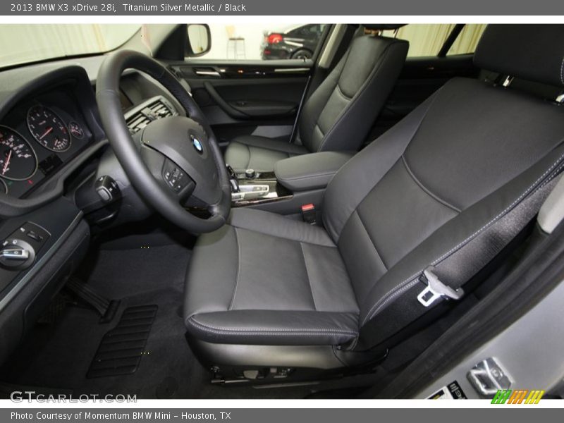 Titanium Silver Metallic / Black 2013 BMW X3 xDrive 28i