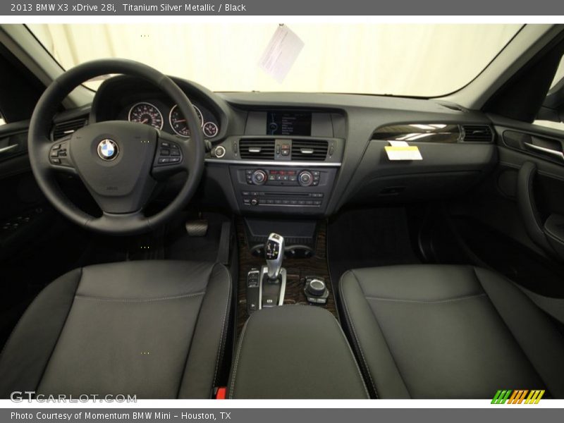 Titanium Silver Metallic / Black 2013 BMW X3 xDrive 28i