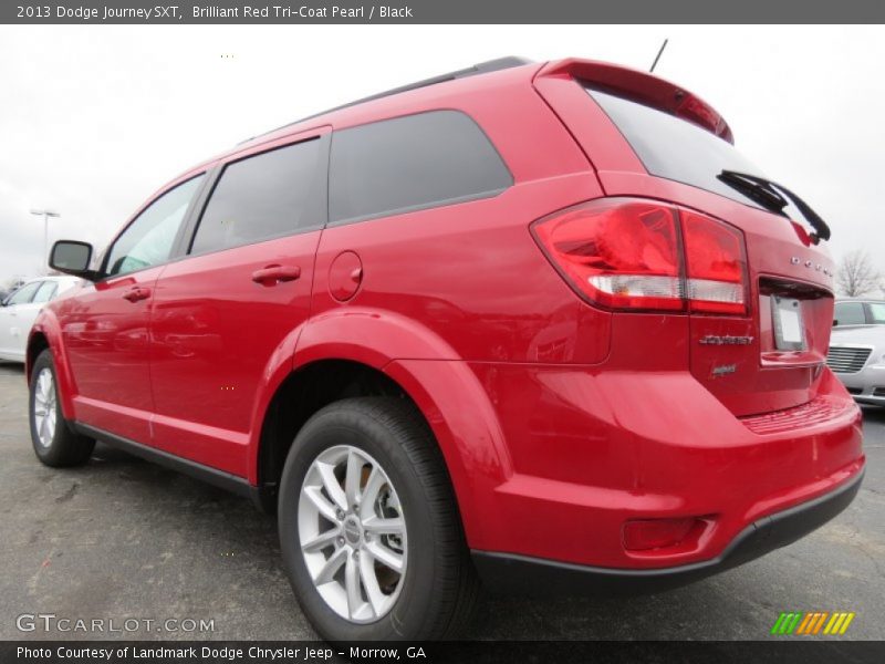 Brilliant Red Tri-Coat Pearl / Black 2013 Dodge Journey SXT
