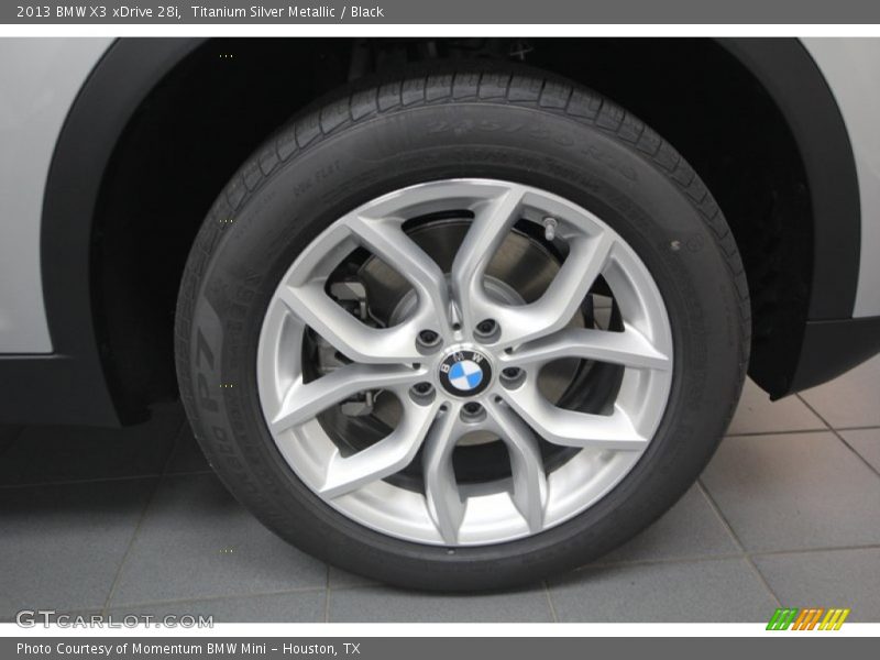 Titanium Silver Metallic / Black 2013 BMW X3 xDrive 28i