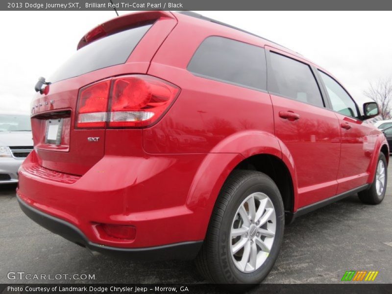Brilliant Red Tri-Coat Pearl / Black 2013 Dodge Journey SXT