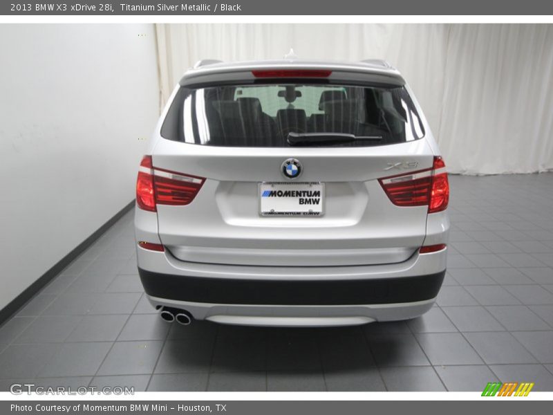 Titanium Silver Metallic / Black 2013 BMW X3 xDrive 28i