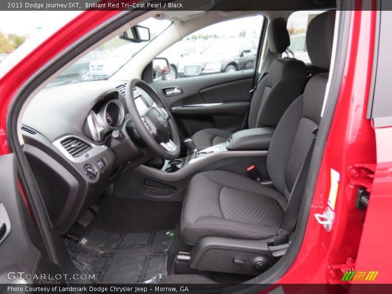 Brilliant Red Tri-Coat Pearl / Black 2013 Dodge Journey SXT