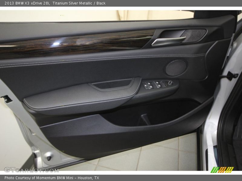 Titanium Silver Metallic / Black 2013 BMW X3 xDrive 28i