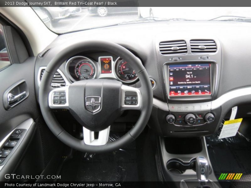 Brilliant Red Tri-Coat Pearl / Black 2013 Dodge Journey SXT