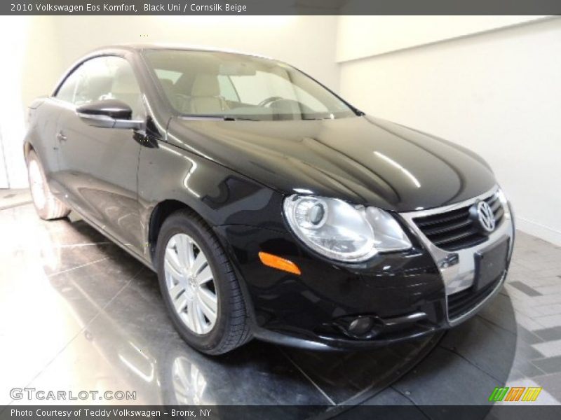 Black Uni / Cornsilk Beige 2010 Volkswagen Eos Komfort