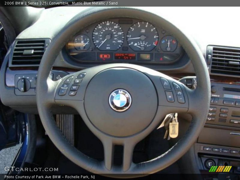 Mystic Blue Metallic / Sand 2006 BMW 3 Series 325i Convertible