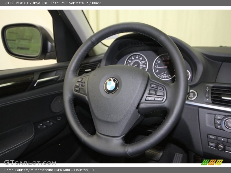 Titanium Silver Metallic / Black 2013 BMW X3 xDrive 28i