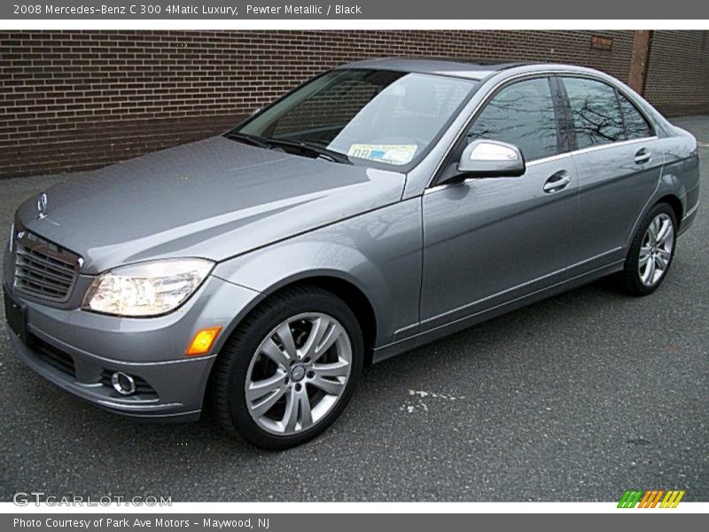 Pewter Metallic / Black 2008 Mercedes-Benz C 300 4Matic Luxury