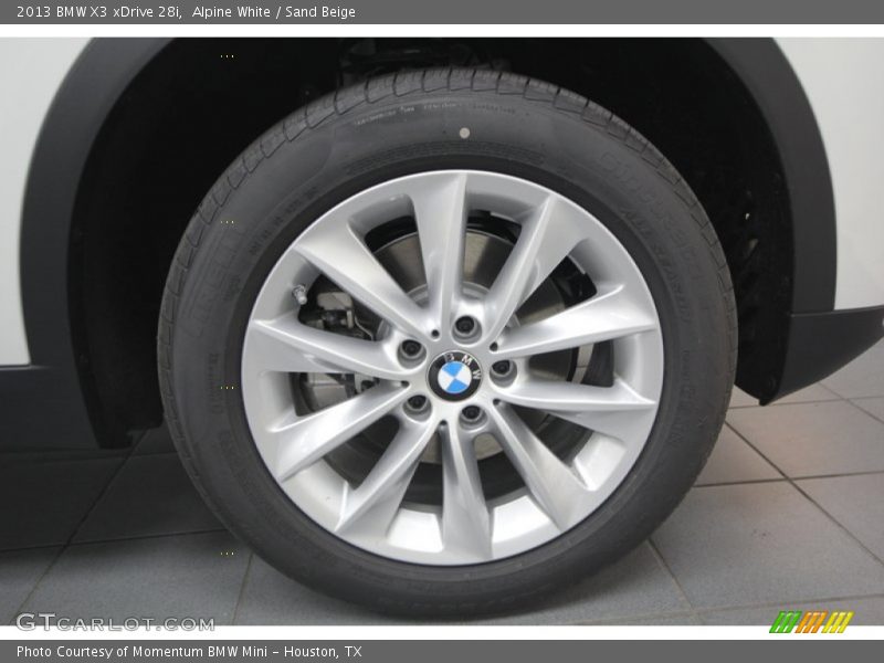 Alpine White / Sand Beige 2013 BMW X3 xDrive 28i