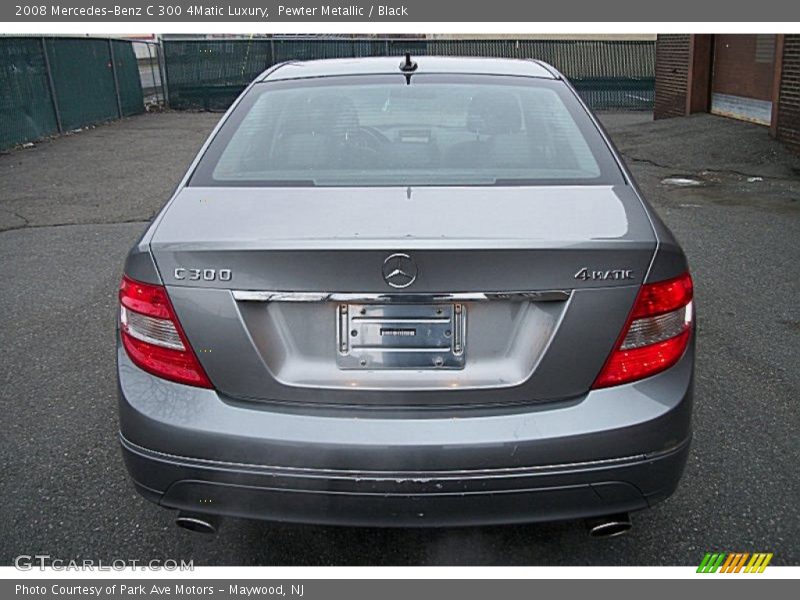 Pewter Metallic / Black 2008 Mercedes-Benz C 300 4Matic Luxury