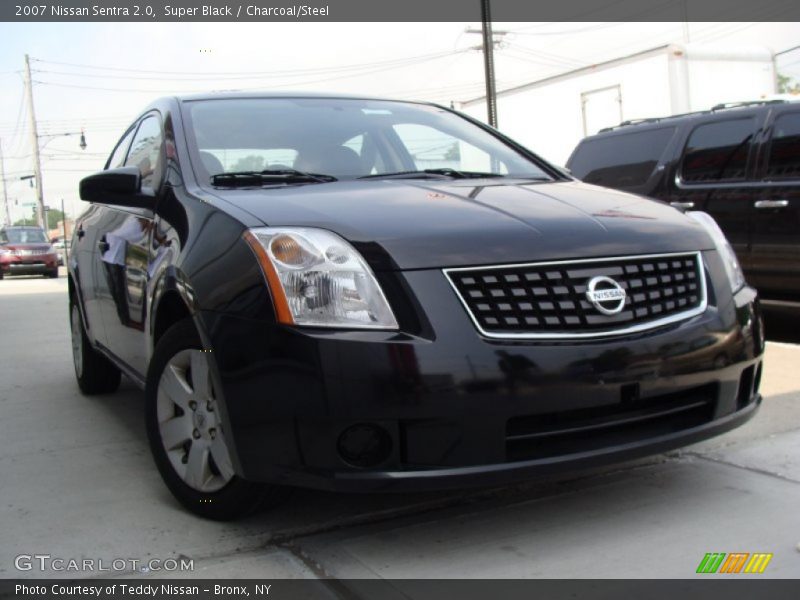 Super Black / Charcoal/Steel 2007 Nissan Sentra 2.0