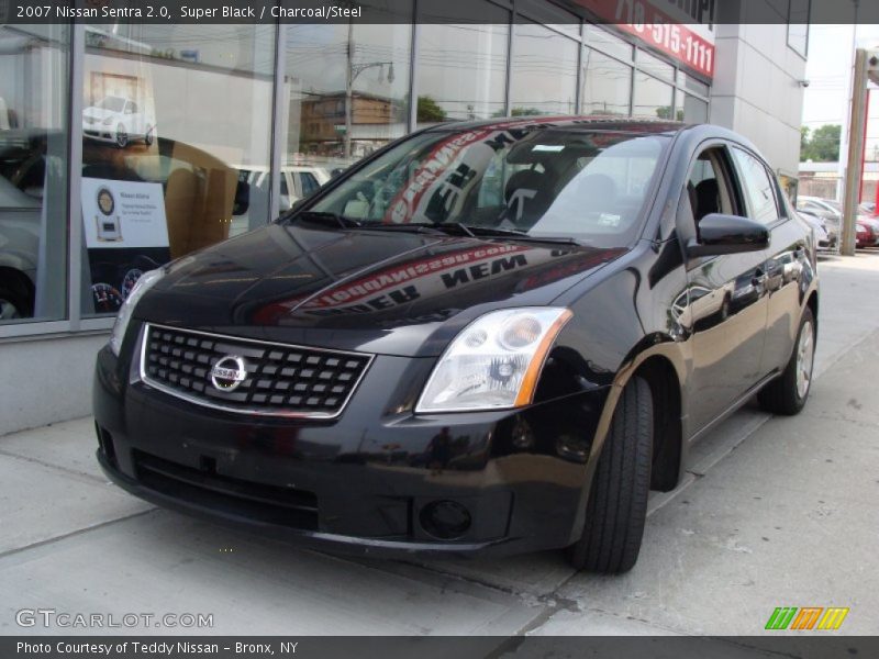Super Black / Charcoal/Steel 2007 Nissan Sentra 2.0