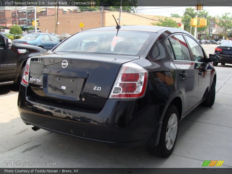 Super Black / Charcoal/Steel 2007 Nissan Sentra 2.0