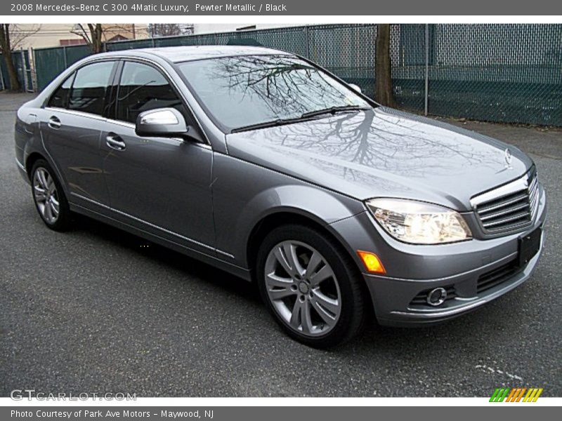 Pewter Metallic / Black 2008 Mercedes-Benz C 300 4Matic Luxury