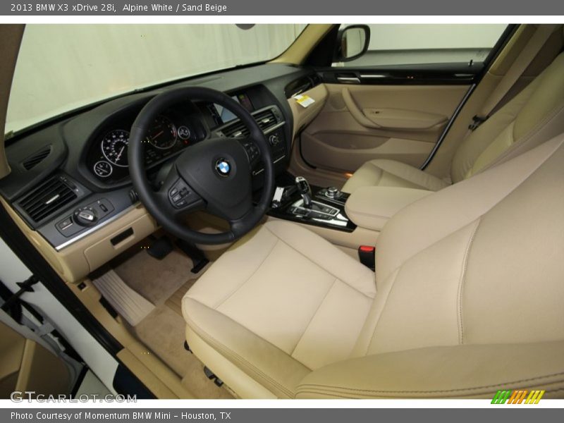 Alpine White / Sand Beige 2013 BMW X3 xDrive 28i